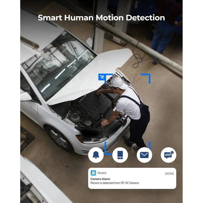 Smart person detection and dual-band WiFi or PoE connectivity
