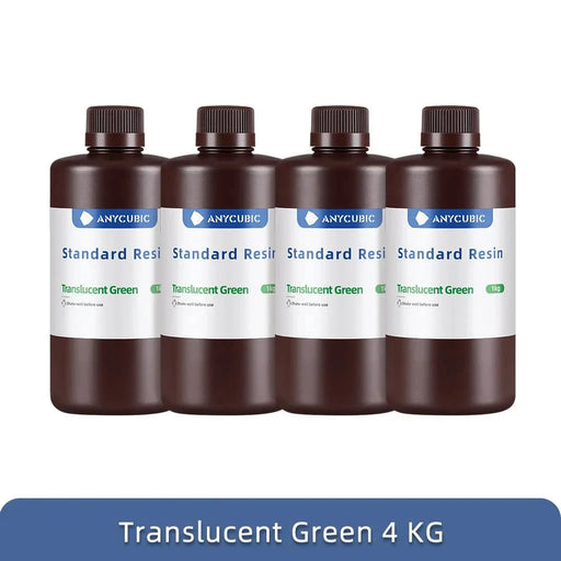 High precision UV resin for 3D printer, quick curing LCD printing material in 4KG Tran-Green