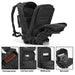 High-capacity bag with organized storage and breathable back panel