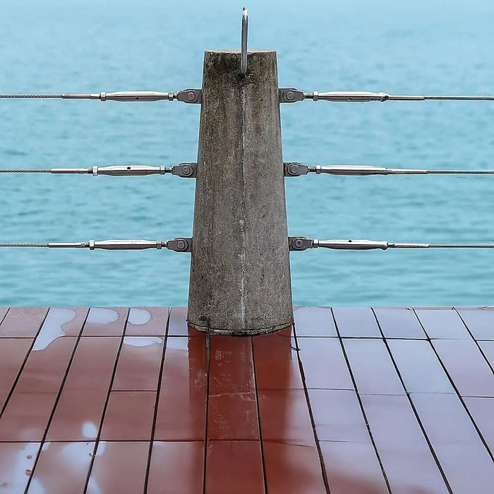 10-Pack Marine-Grade Wire Balustrade Kit with Turnbuckles