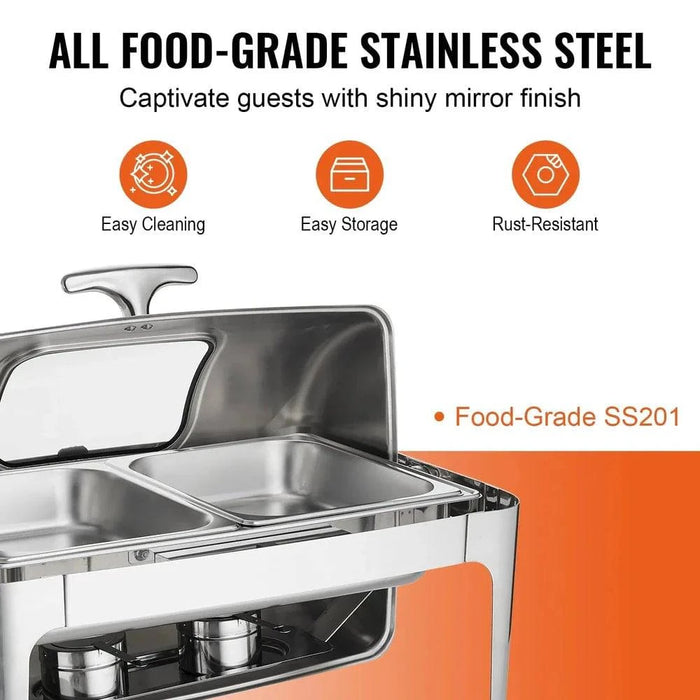 Efficient Heating Chafing Dish Set with Fuel Holders