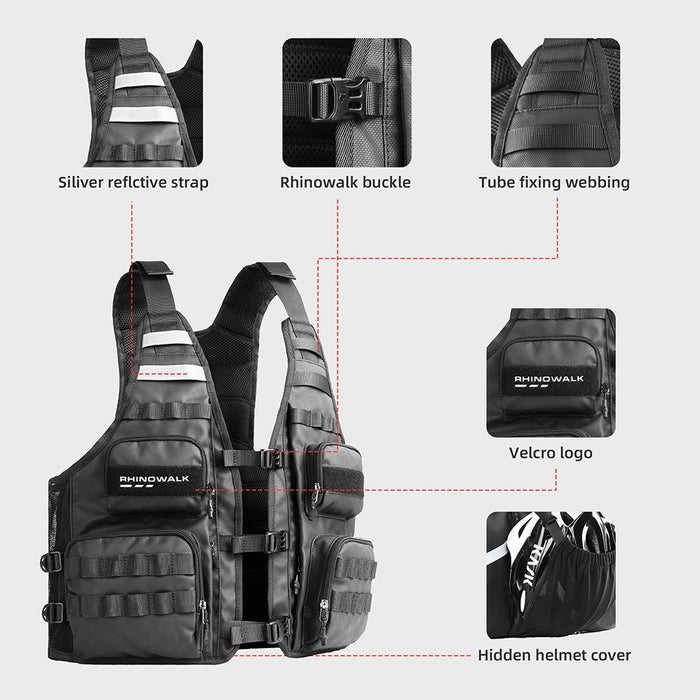 Universal Outdoor Sport Vest with Storage for Cycling and Travel