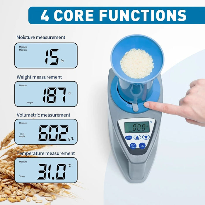 High Precision Digital Grain Moisture Tester for Corn & Wheat