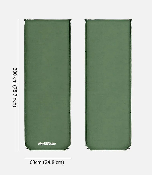 Self-Inflating Camping Mattress “ Portable Foam Sleeping Mat for Tents (Khaki) - Durable and comfortable sleeping pad for outdoor adventures