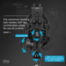 Secure and Stable Motorcycle/Bicycle Phone Holder with Wide Compatibility for iPhone 12, 13, Galaxy S20, S21