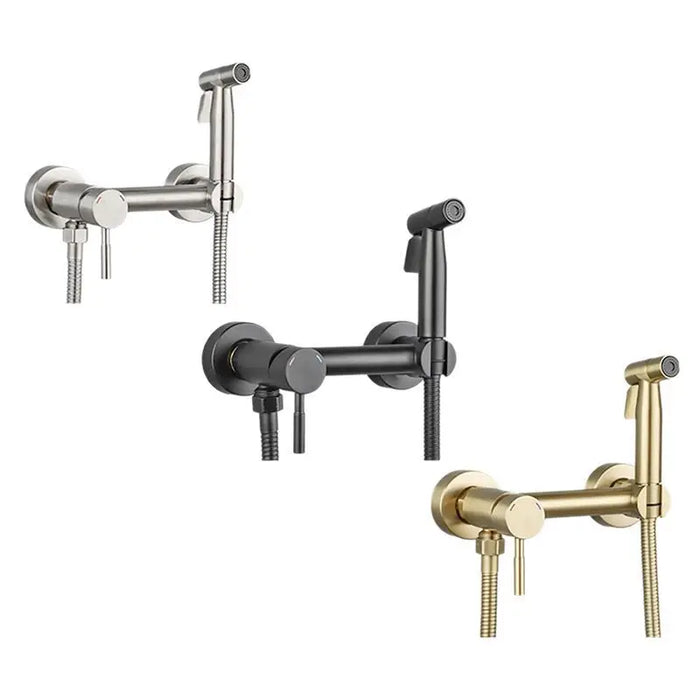 Stainless Steel Bidet Spray Gun, Hot Cold Dual Control