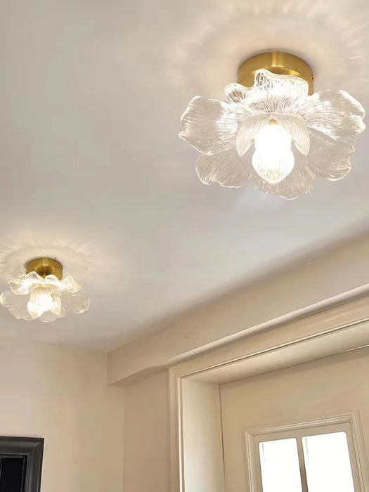 Stylish Clear Glass Light Fixture for Stairs & Entryways