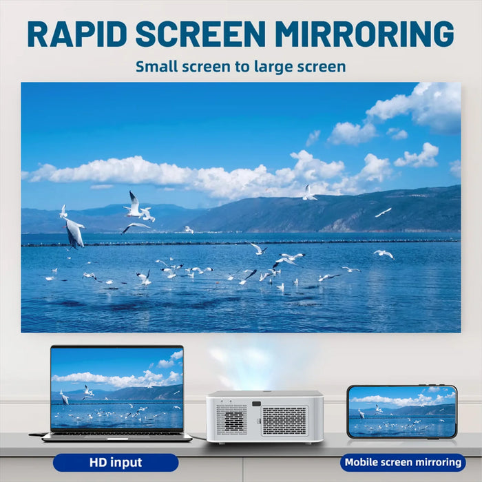 Portable 1080P Full HD Projector with Auto Keystone