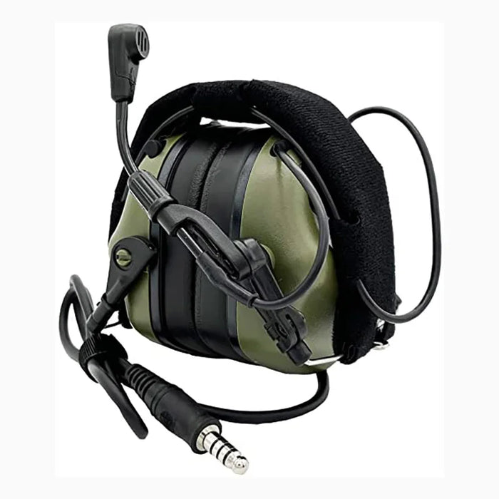 Tactical Headset Set with Kenwood PTT Adapter Green set