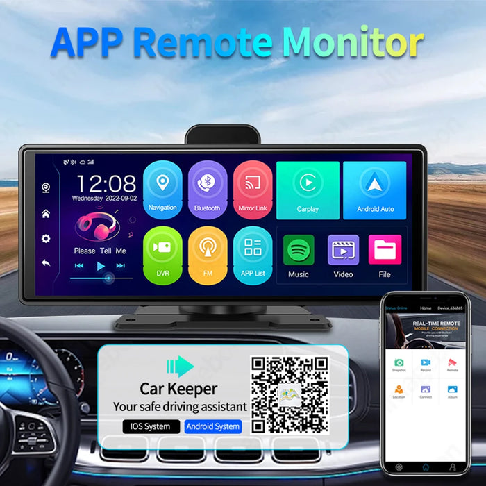 10.26" 4G Android Dashcam with Night Vision & GPS