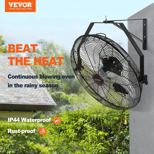 Powerful 176-inch Waterproof Oscillating Fan for Greenhouses