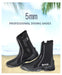 Dive Boots 5mm Neoprene Wetsuit Side Zipper Size 9 (41-42) Snorkeling Scuba Shoes