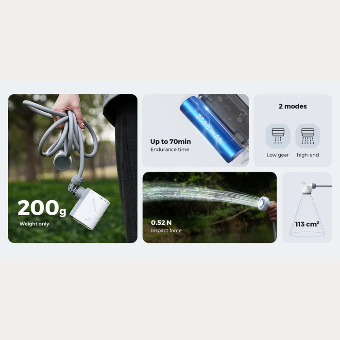 Portable Electric Shower Pump for Outdoor & Home Use
