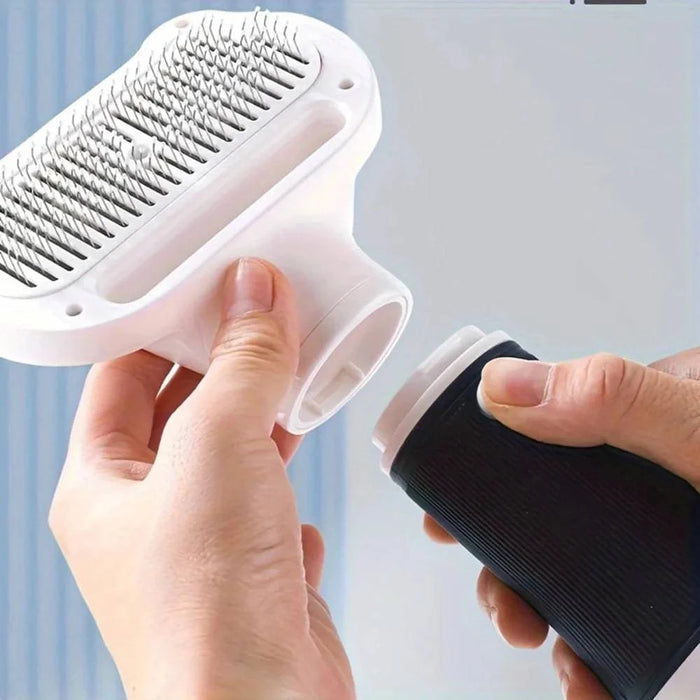 Versatile 2-in-1 Pet Grooming Brush and Hair Dryer Comb for dogs and cats, designed for easy cleaning and portable use