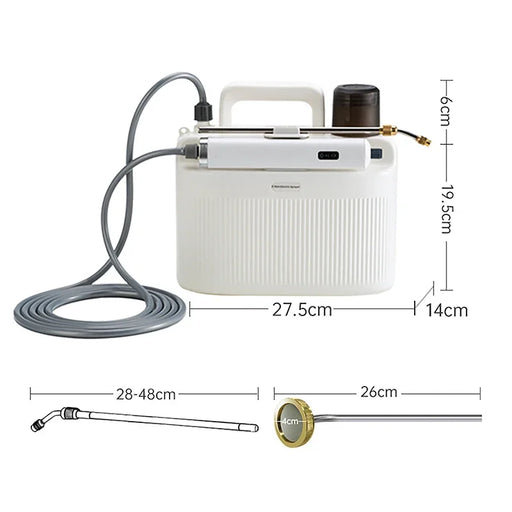 5L Electric Portable Sprayer with 3m Extension Tube for Gardening and Cleaning