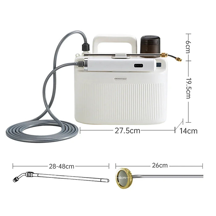 5L Electric Portable Sprayer with 3m Extension Tube for Gardening and Cleaning