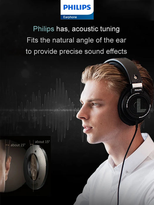 High-Fidelity Wired Headphones with 50mm Drivers & Detachable Cables