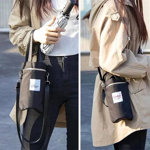 Insulated water bottle holder to keep your drink secure and at the right temperature