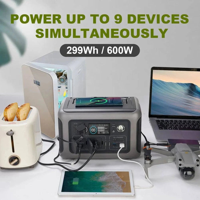 High-Capacity Portable Power Station with LiFePO4 Battery Technology