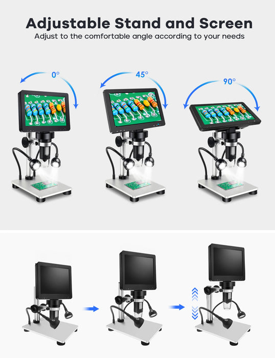 High definition USB digital microscope for detailed scientific examination and analysis