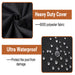 Waterproof and anti-UV black square hot tub cover for outdoor use