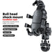 Adjustable Motorcycle/Bicycle Phone Holder with 8 Silicone Cushions for Secure Mounting