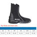 Dive Boots 5mm Neoprene Wetsuit Side Zipper Size 9 (41-42) Snorkeling Scuba Shoes