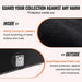 Soft black felt lining to protect items from scratches and moisture