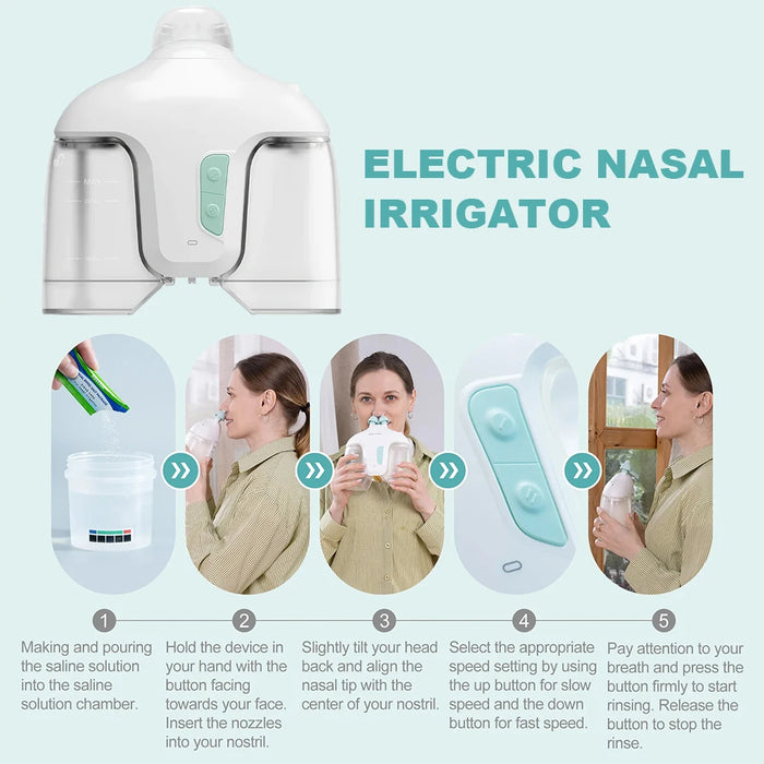 Electric Nasal Irrigator for Adults & Kids