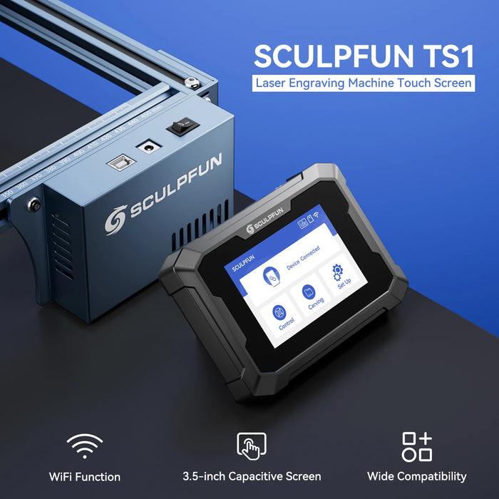 WiFi-enabled touchscreen control terminal for wireless operation