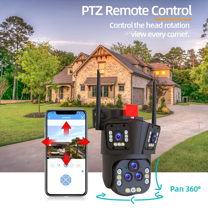 20MP Smart Outdoor Security Camera with 20X Zoom & PTZ