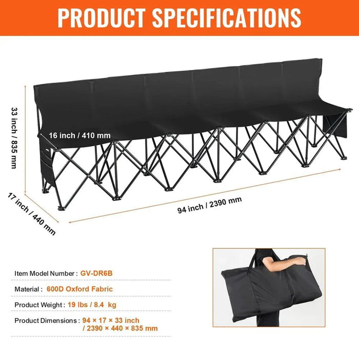 Versatile use for sports sidelines, outdoor camping, and travel