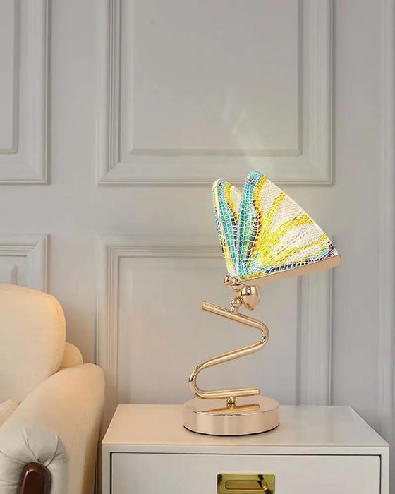 Cold White Decorative LED Desk Lamp – Butterfly Accent for Study or Office