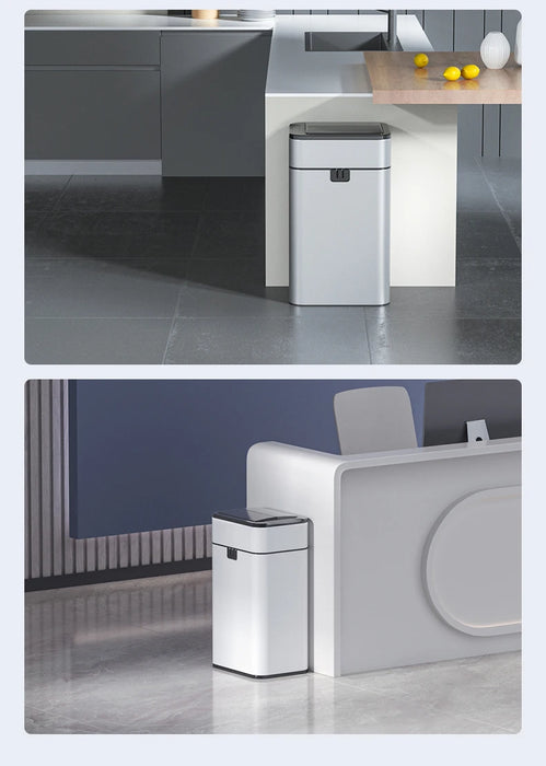 50L Automatic Induction Trash Can for Kitchen or Bathroom