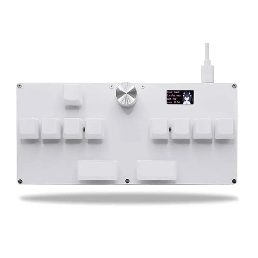 Mechanical keyboard with customisable trigger stroke and magnetic axis compatibility