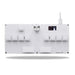 Mini keyboard in white with integrated IPS display and programmable knob