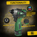140Nm Brushless Electric Screwdriver 17V Cordless Drill Rechargeable 1500mAh Battery Hexagon Power Tools for DIY Home Improvement Projects