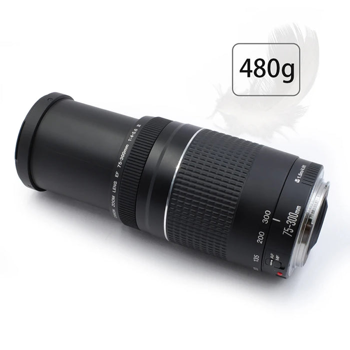 Telephoto Zoom Lens 75–300mm f/4–5.6 for Full Frame & APS-C DSLRs Yes packaging NEW