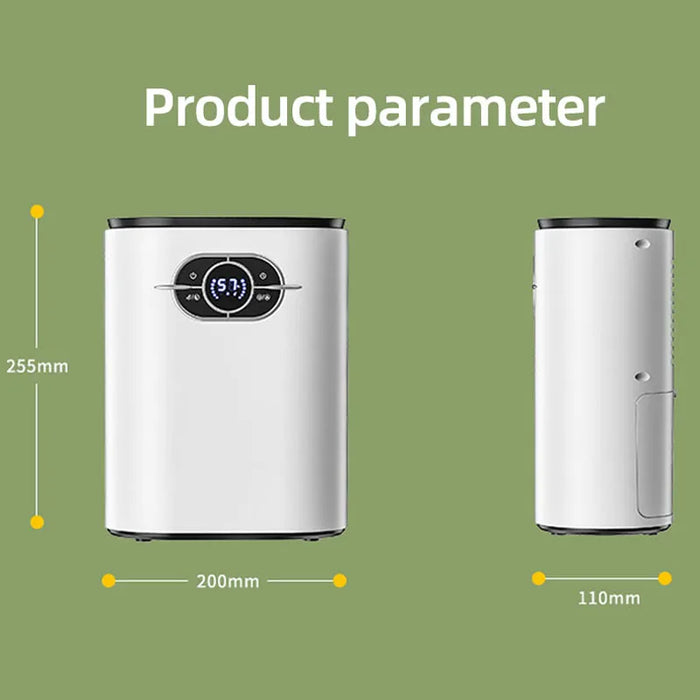 1.2L Smart Dehumidifier with Remote & Ion Air Purifier