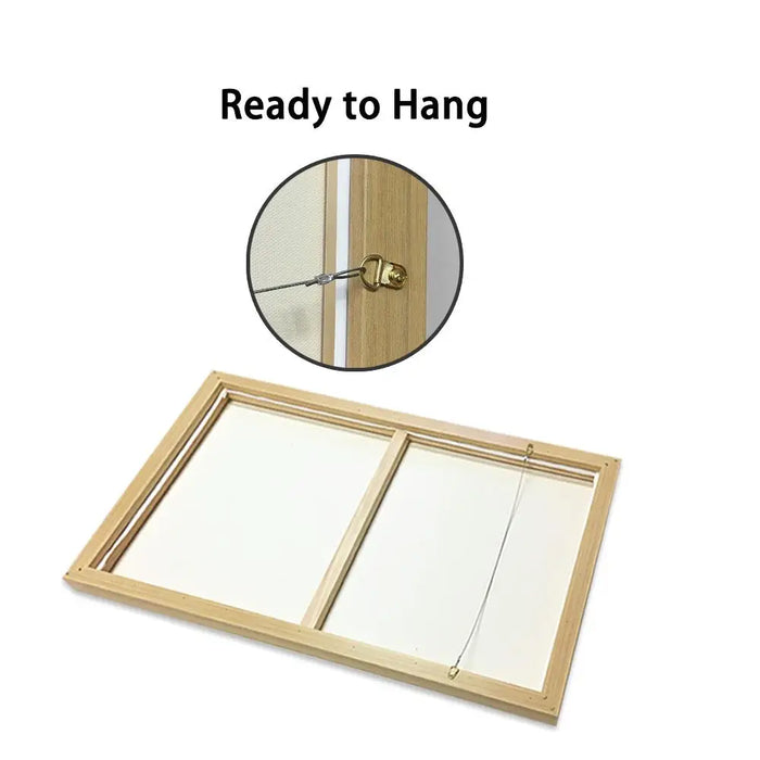 50x70cm Framed Canvas Wall Art – Elegant Hallway Decor
