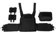 Tactical Plate Carrier Vest with Quick Release, Black, Molle System, Adjustable Straps, and Security Bandolier for Hunting and Outdoor Gear alt text: Black Tactical Plate Carrier Vest with Quick Release for Hunting