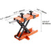 Durable Steel Motorcycle Lift with Adjustable Height Range and Safety Pin