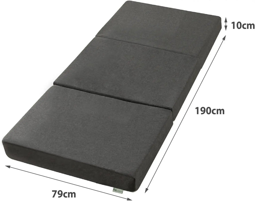 Portable Trifold Camping Mattress Single Foldable Bed for Home, Travel, or Trailer Use