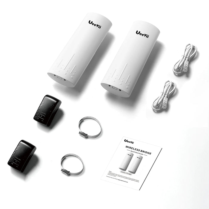 Outdoor WiFi Bridge Kit with 1Gbps Speed & 3KM Range