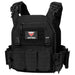 Tactical Plate Carrier Vest with Quick Release, Black, Molle System, Adjustable Straps, and Security Bandolier for Hunting and Outdoor Gear