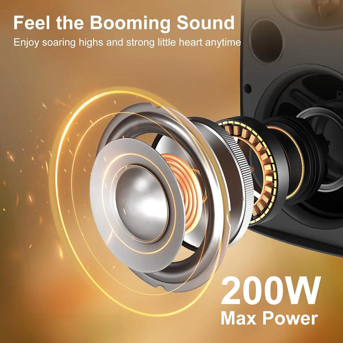 Bluetooth 5.3 Speakers with TWS and IP66 Waterproofing
