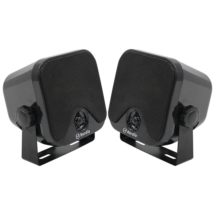 Compact IP66 Outdoor Box Speakers with PEI Dome Tweeter
