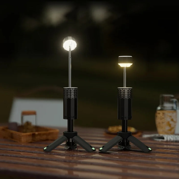 Rechargeable Outdoor Lantern with Flashlight and Tripod