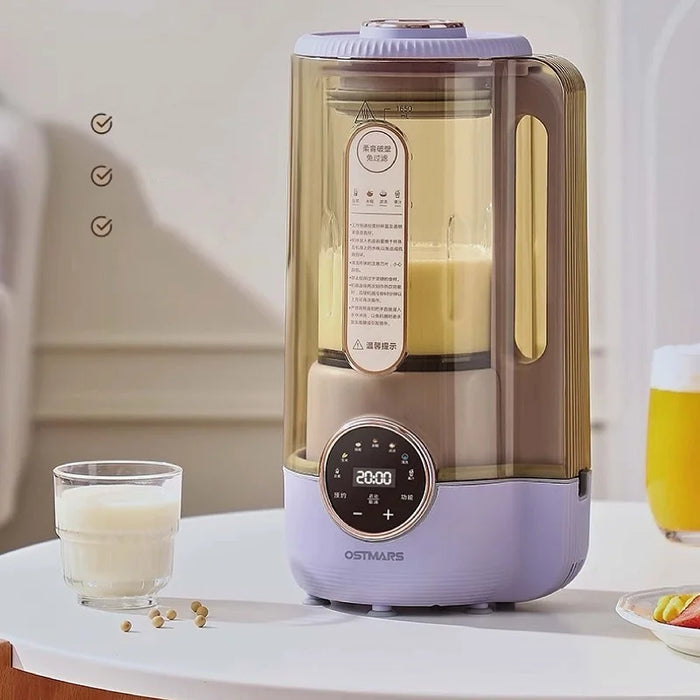 1.65L Portable Soy Milk Maker with Auto Heating & Mixing White