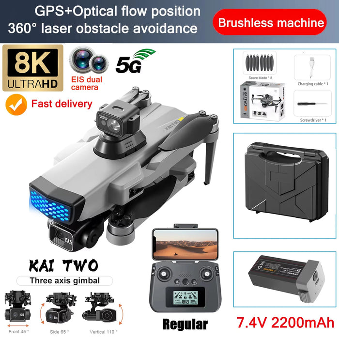 Portable 8K Camera Drone with Laser Obstacle Avoidance OAS-Regular